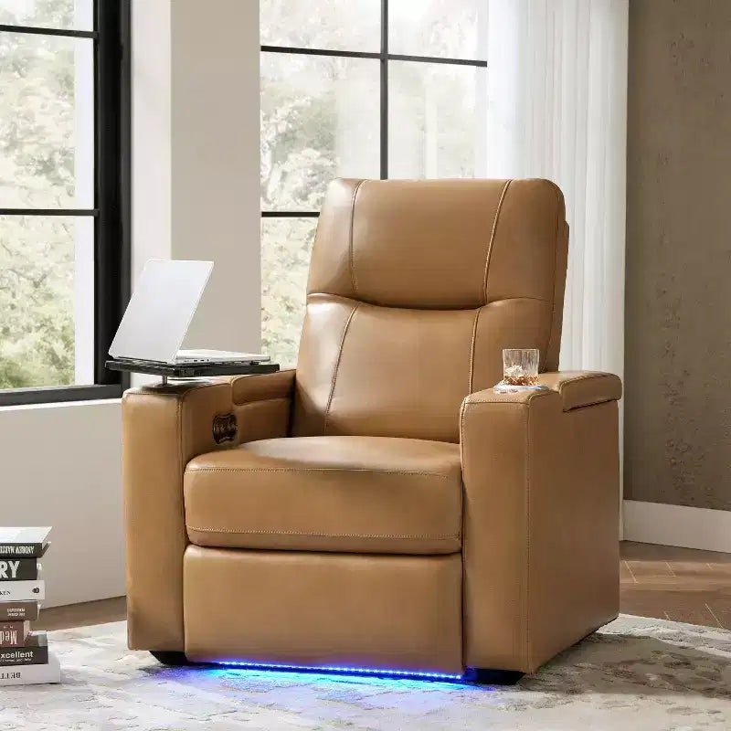 Genuine Leather Recliner Chair