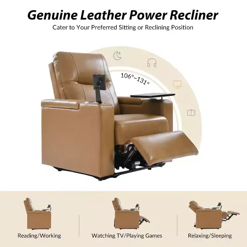 Genuine Leather Recliner Chair