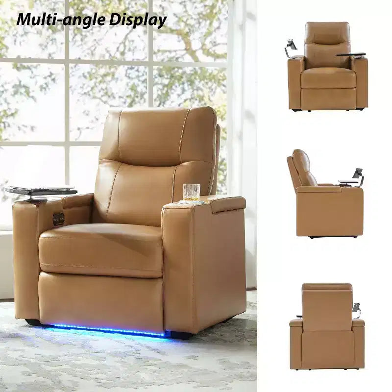 Genuine Leather Recliner Chair