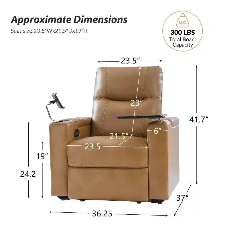 Genuine Leather Recliner Chair
