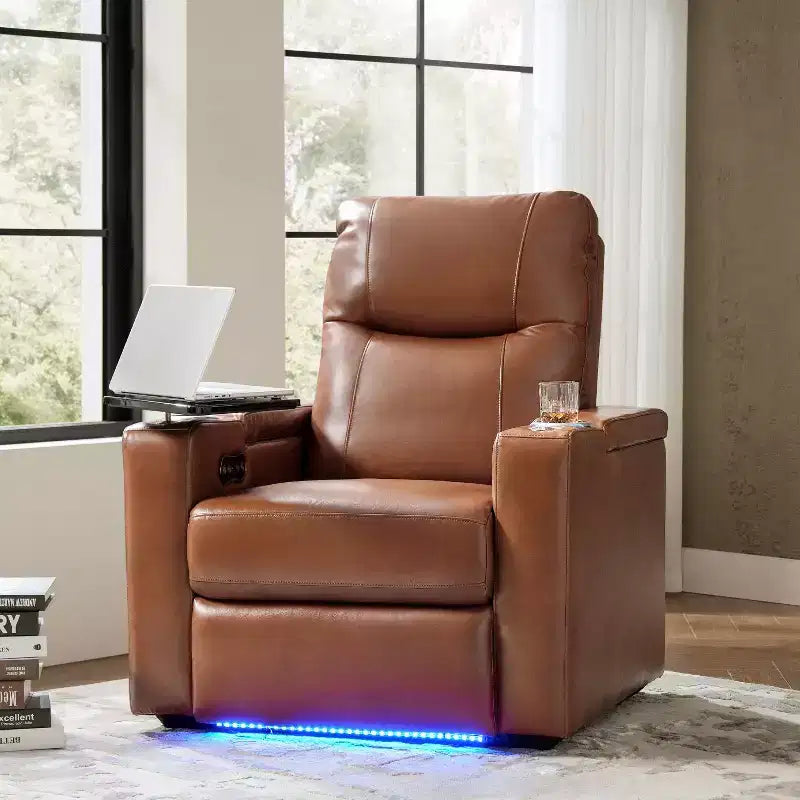 Genuine Leather Recliner Chair