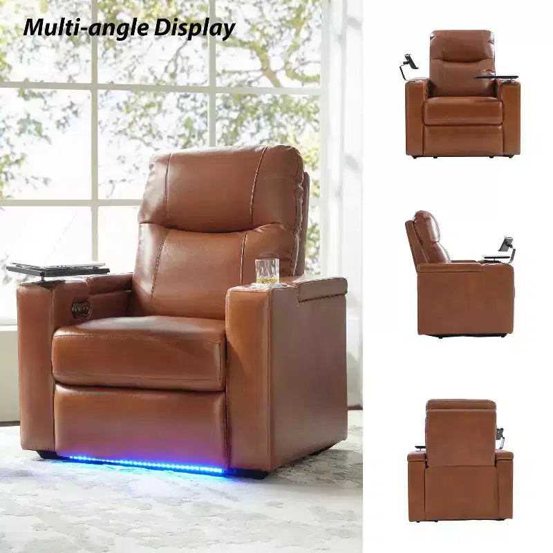 Genuine Leather Recliner Chair