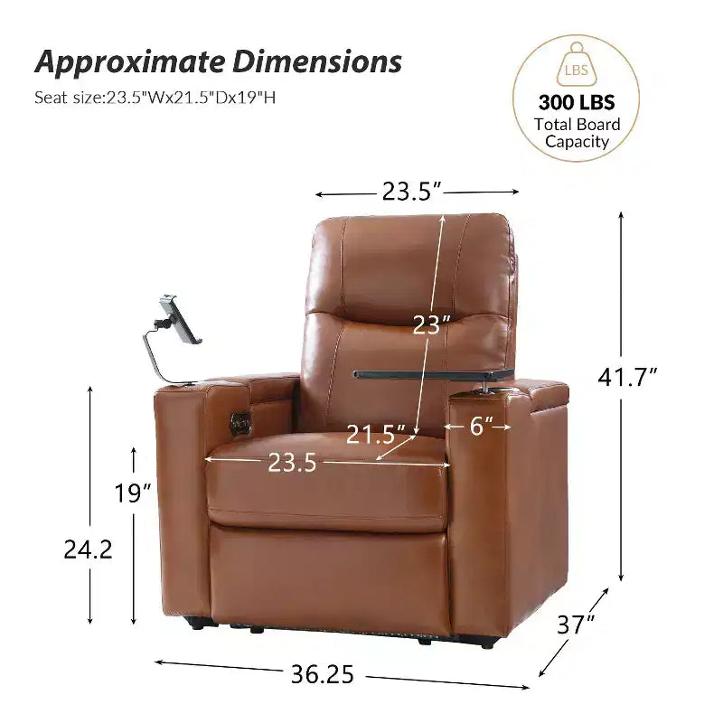 Genuine Leather Recliner Chair