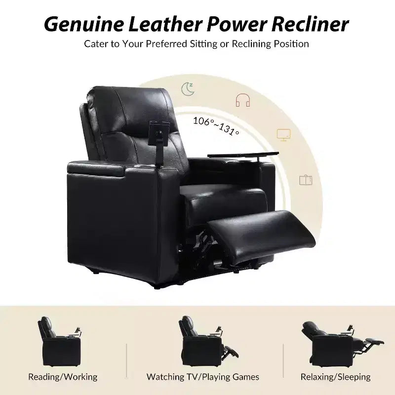 Genuine Leather Recliner Chair