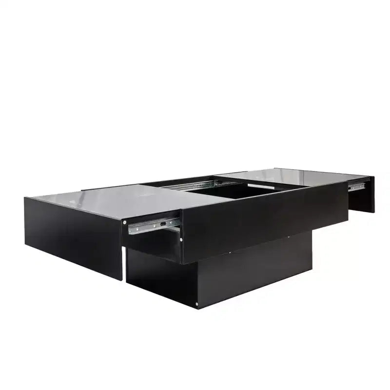 Modern 39.37" Rectangle Storage Coffee Table with Sliding Tabletop