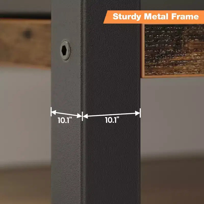 6 Tier Narrow Bookcase Tall Skinny Bookshelf Rustic Corner Shelf Small Bookshelves Industrial Bookcase for Bedroom, Living Room, Home Office