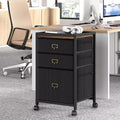 Mobile File Cabinet, Rolling Storage Organizer with Fabric Drawers, Under Desk Filing Cabinet for Home Office