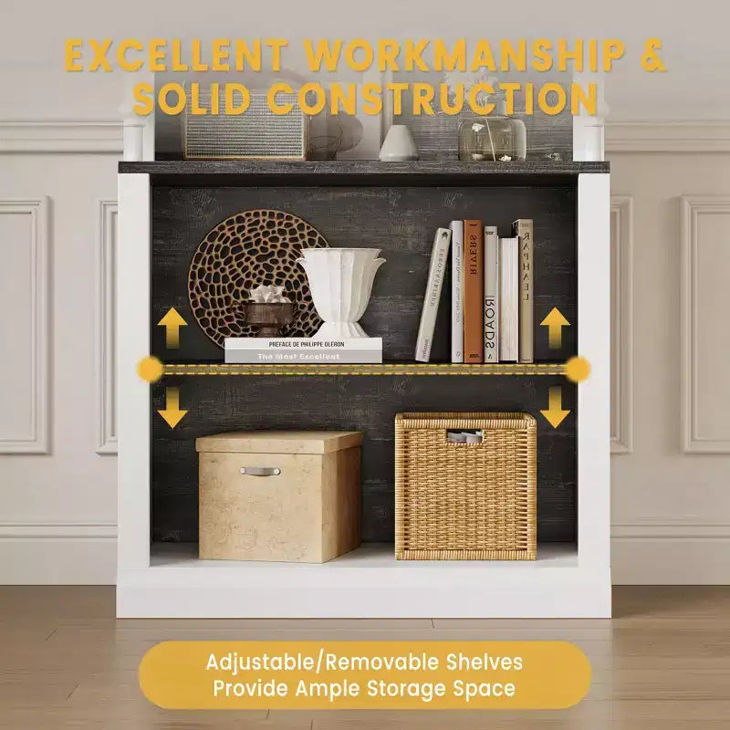Kitchen pantry cabinet with LED lighting and overhead storage, suitable for dining rooms and living rooms.
