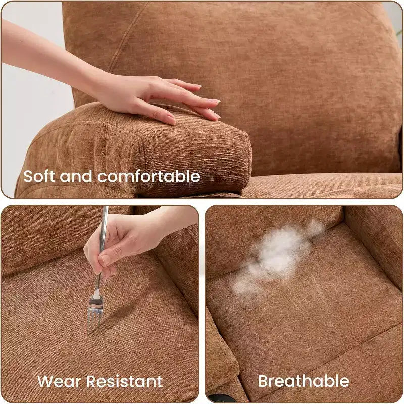 Recliner Chair, 360 Swivel Rocker Recliner Chair for Adults, for Living Room, Bedroom, Home
