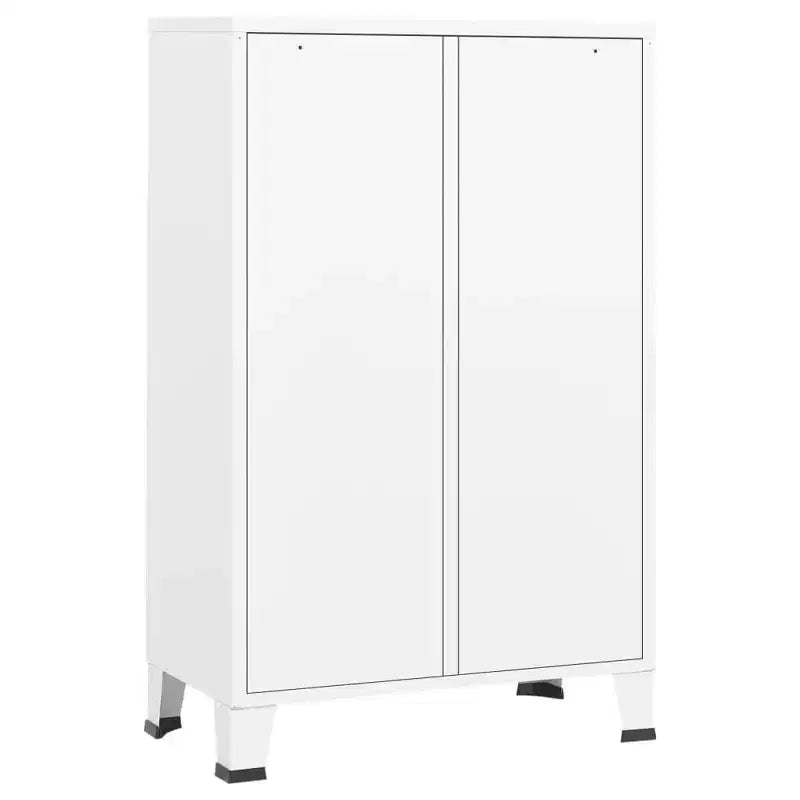 Wardrobe, Black Sheet Metal, Medium with Adjustable Shelves