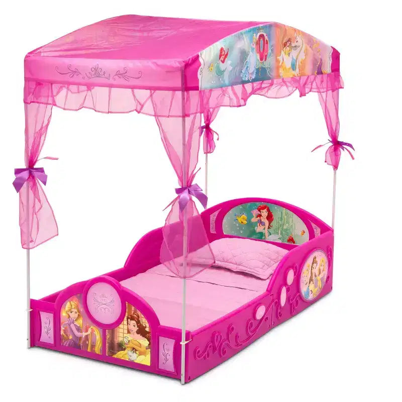 Sleep and Play Toddler Bed with Canopy
