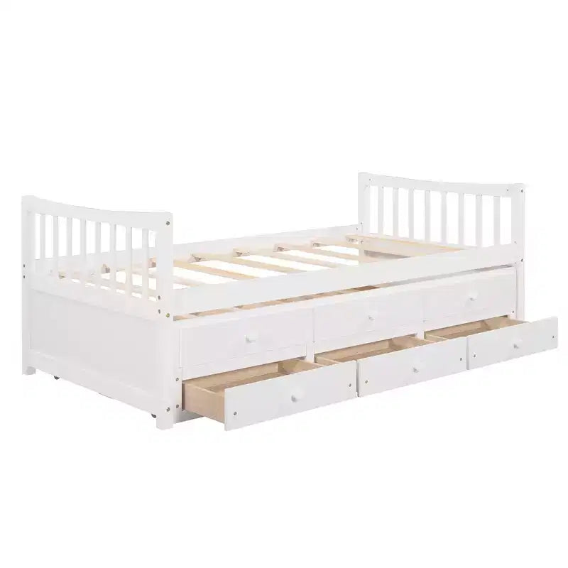 Full & Twin Daybed with Trundle and Storage Drawers