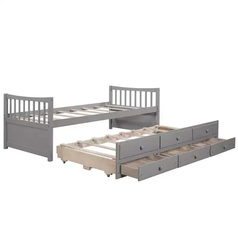 Full & Twin Daybed with Trundle and Storage Drawers