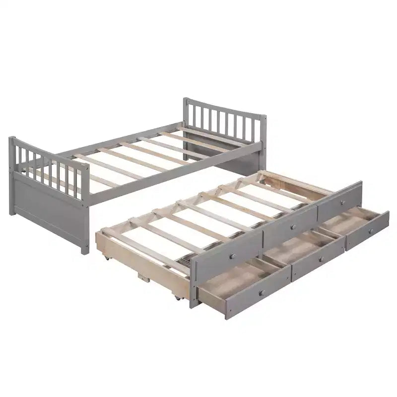 Full & Twin Daybed with Trundle and Storage Drawers