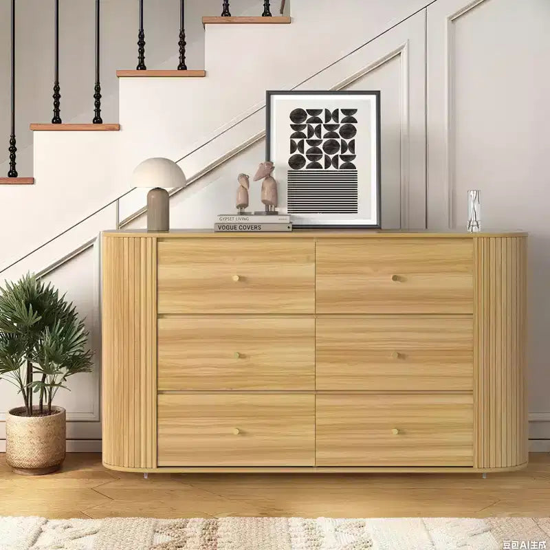 9-Drawer Farmhouse Dresser with Power Outlet, Vintage Chest with Metal Handles, Large Storage Organizer for Bedroom, Living Room, Hallway