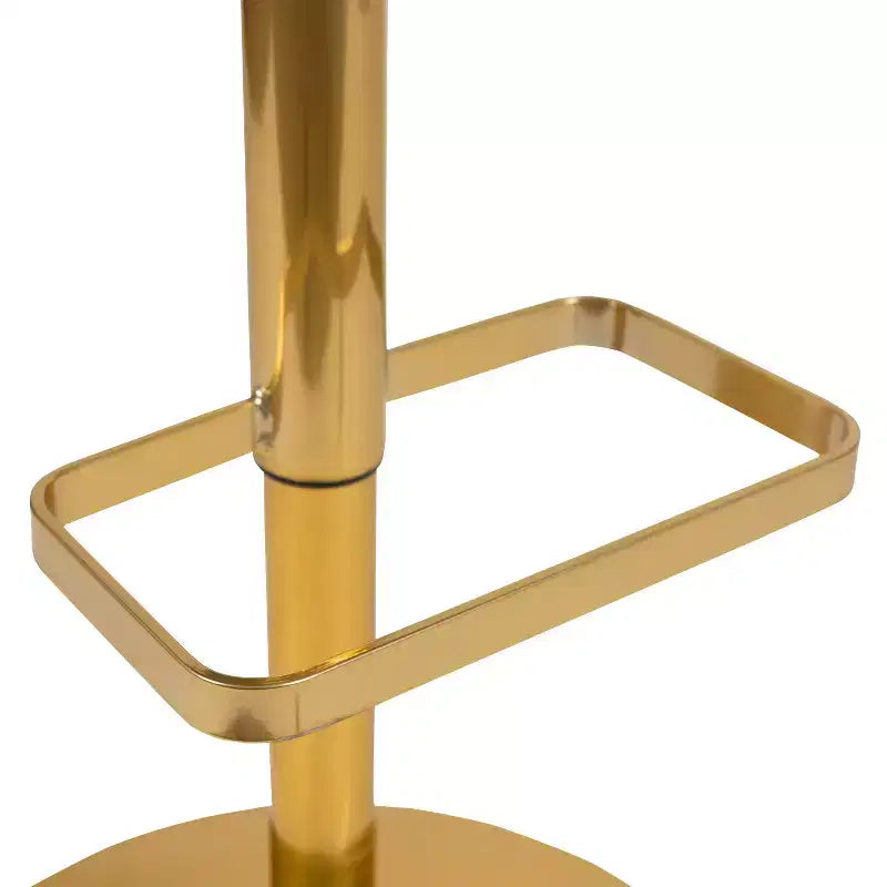 Modern Bar Stool, Rounded Mid-Back with Height Adjustable Swivel Seat
