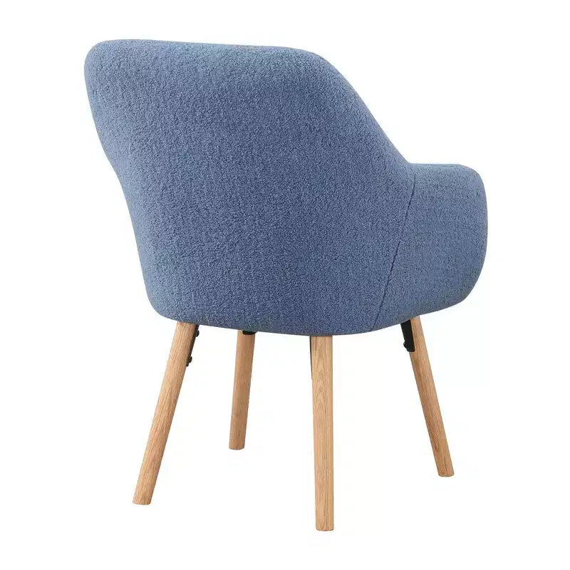 Wingback Faux Shearling Accent Armchair