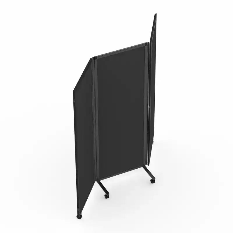 Three-Panel Trifold Acoustic Room Divider Screen (71 x 65)