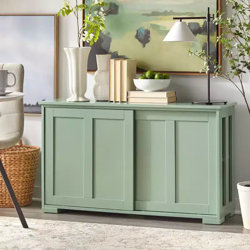 Modular Design Stackable Cabinet with Sliding Doors