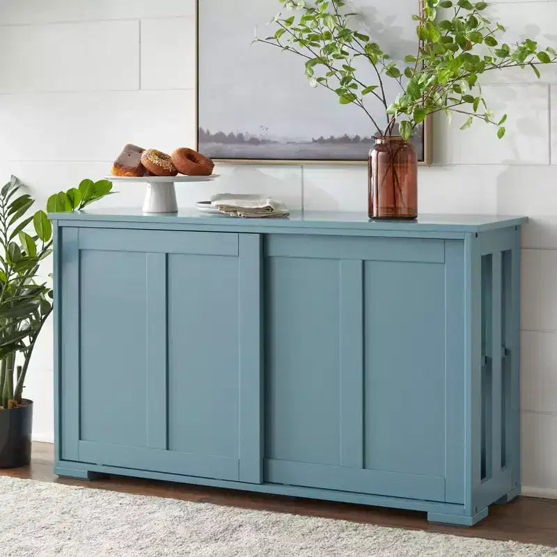 Modular Design Stackable Cabinet with Sliding Doors