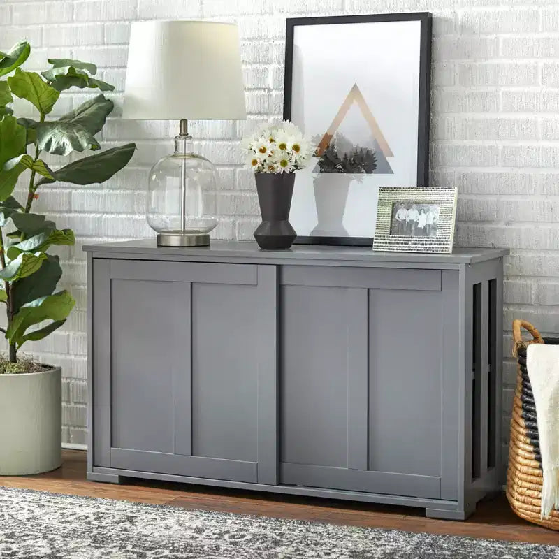 Modular Design Stackable Cabinet with Sliding Doors