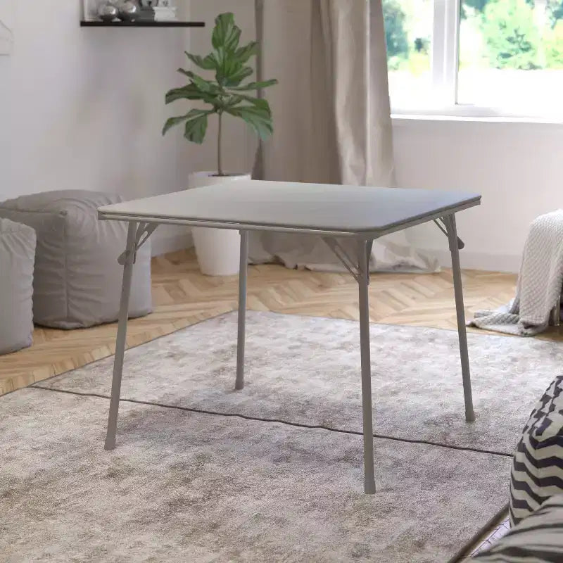 Foldable Card Table with Vinyl Table Top - Game Table - Portable Table