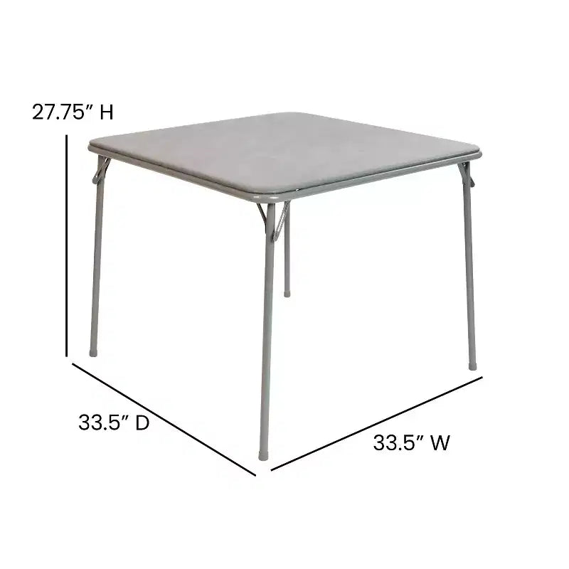 Foldable Card Table with Vinyl Table Top - Game Table - Portable Table