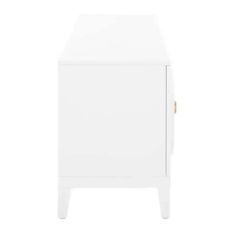 2-Door 1-Shelf Media Stand, White
