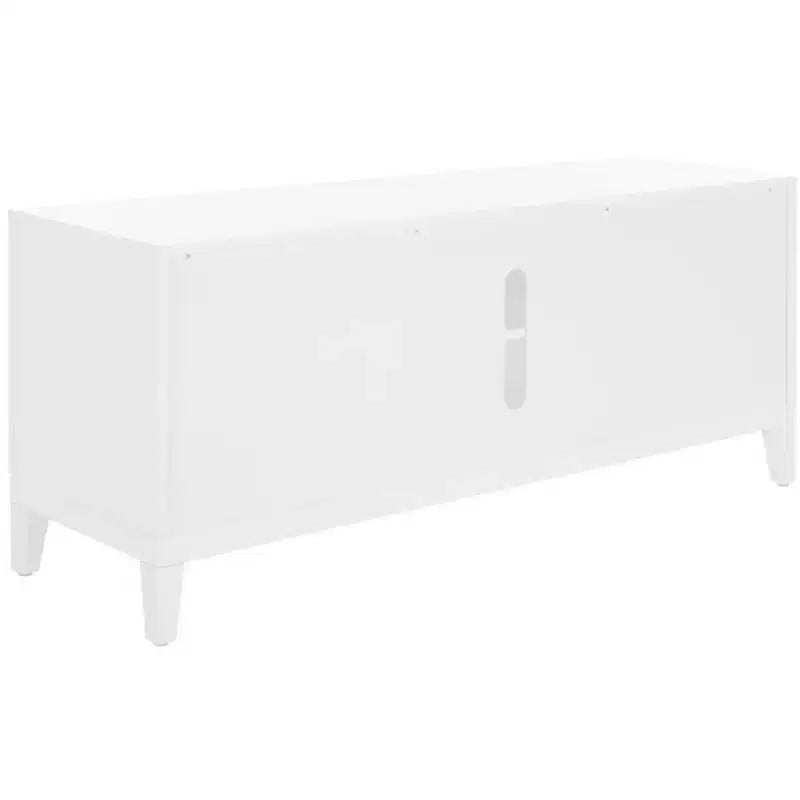 2-Door 1-Shelf Media Stand, White