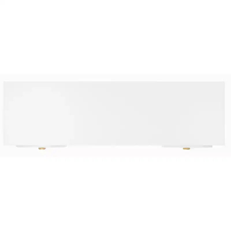 2-Door 1-Shelf Media Stand, White