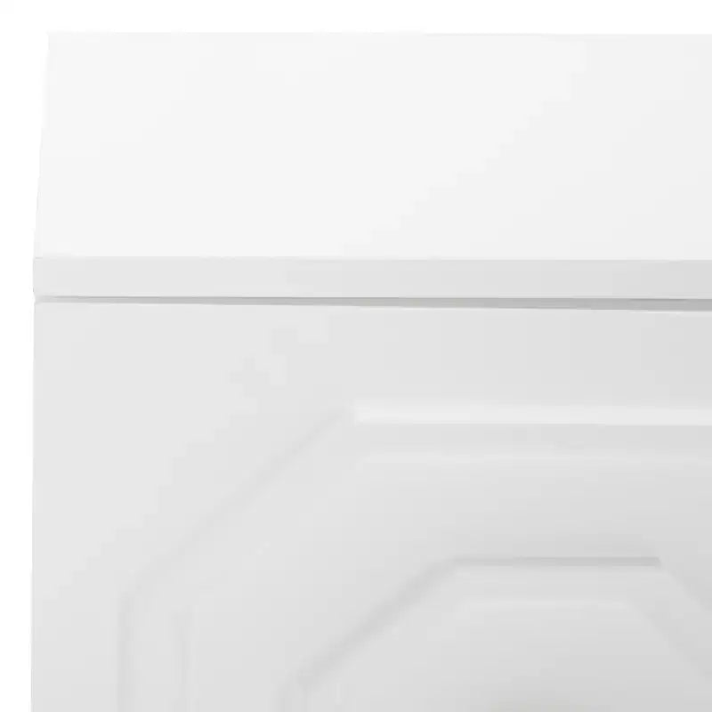 2-Door 1-Shelf Media Stand, White